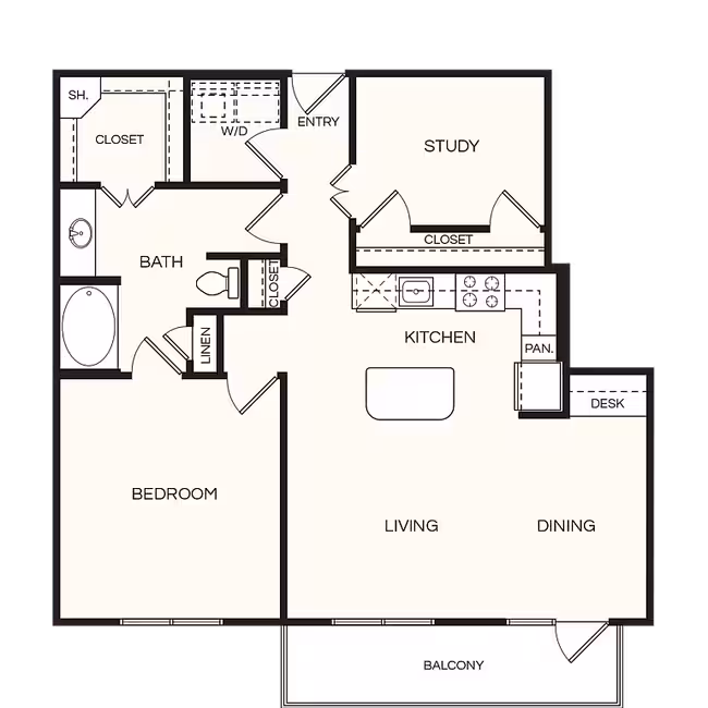Unit 1226 floor plan